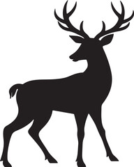 Fototapeta premium deer silhouette vector
