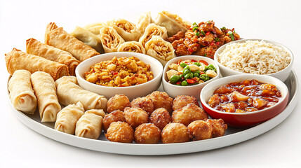 A variety of the most delicious Chinese food that makes everyone feel hungry immediately upon...