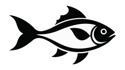 simple fish shape vector illustration