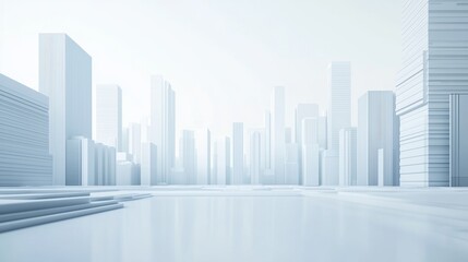 Fototapeta premium Futuristic Infrastructure Development Illustrating Modernization and Urban Growth