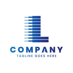 Letter L Dynamic Technology Logo, symbolizing innovation, speed, and advancement