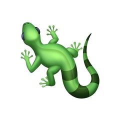 Obraz premium Lizard Emoji 