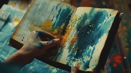 A member shares her own artistic interpretation of a passage from the book adding an interactive and creative element to the discussion.