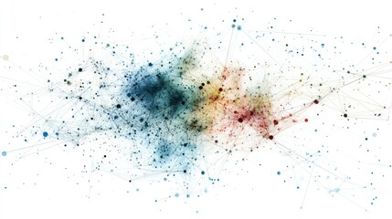 Obraz premium Digital earth connections, representing global communication and networking, set against a white background.