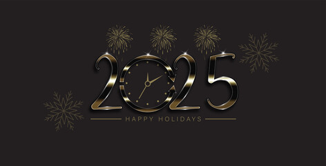 A cheerful holiday design for 2025, showcasing bright colors and festive motifs to spread joy