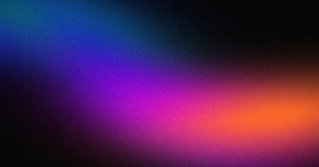 Abstract glowing ta red purple pink blue color grainy gradient backdrop. Dark wave shaped color flow noisy curved texture, vibrant colors, website header design, poster, banner, cover