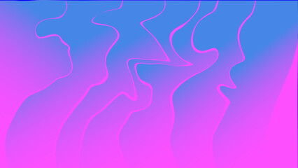 Blue gradient background concept and with modern technology light effect