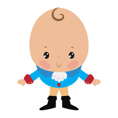 Cute  Humpty Dumpty  vector cartoon illustration