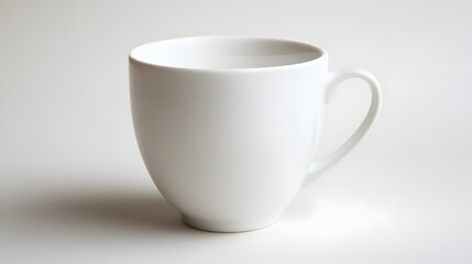 Fototapeta premium White coffee mug isolated.