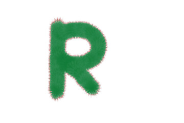 Fototapeta premium English spelling_R_green color