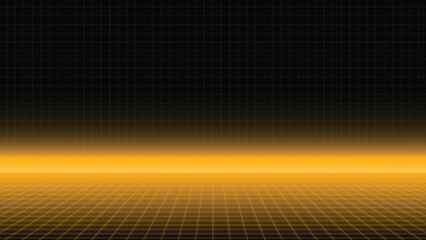 neon grid cyberpunk retro sci fi background 