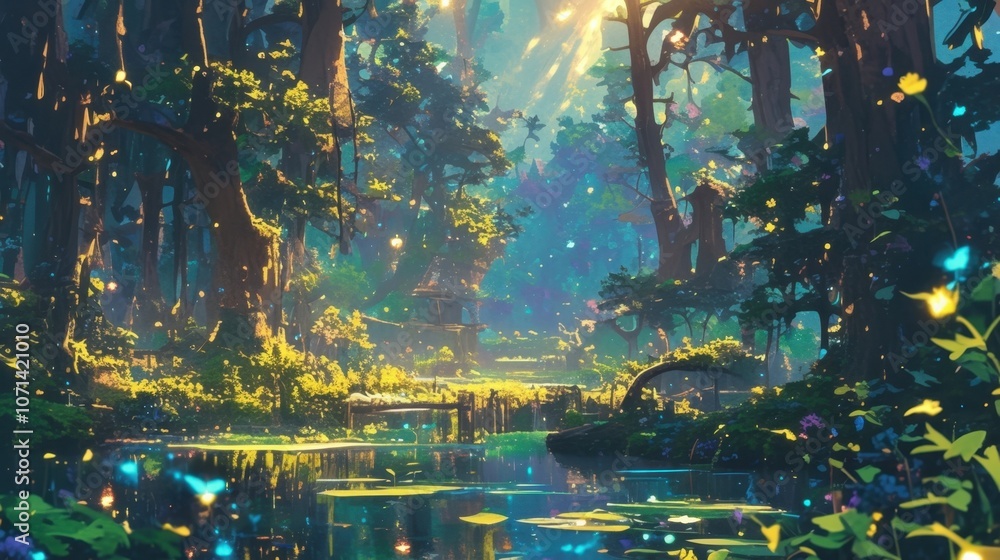 Poster while strolling through a thickly wooded area its nearly impossible to avoid the floating forest of 