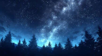 Fototapeta premium The Starry Sky at Night