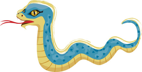 Obraz premium 巳年の蛇のイラスト