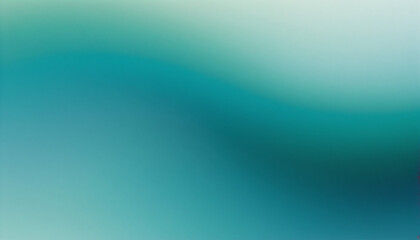 Obraz premium Cool gradient in shades of teal, green, and blue, fading smoothly to create a feeling of depth and calm