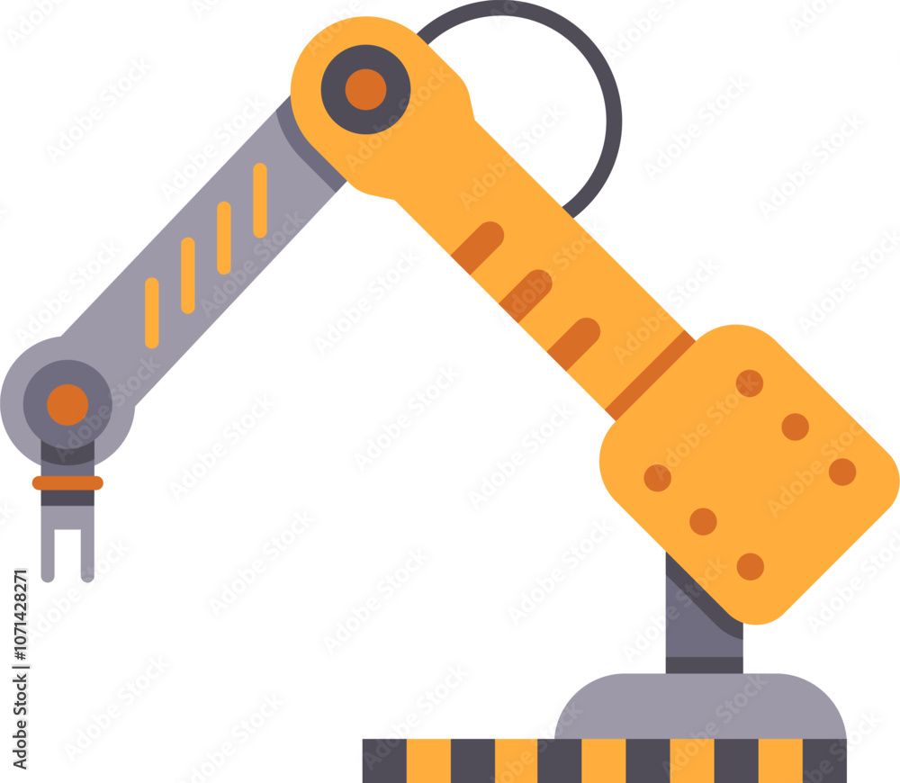 Poster robotic arm efficiently completes a picking task, showcasing automation in modern manufacturing. thi