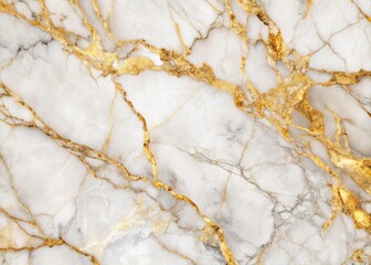 Fototapeta premium Elegant White Marble Background with Gold Veins for Sophisticated Design, Interiors, and Luxury Aesthetics â€“ Perfect for Textures, Patterns, and High-End Visuals