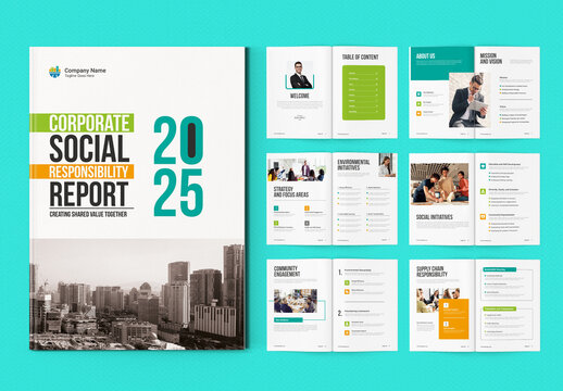 Corporate Social Responsibility Brochure Layout