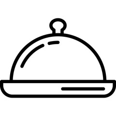 Fototapeta premium Food Service Line Icon