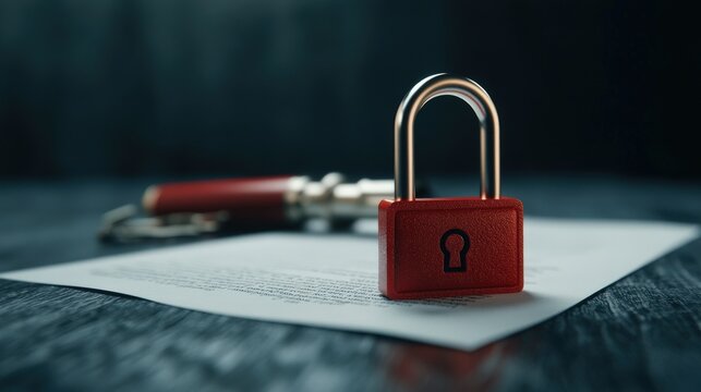 Secure your documents with a reliable lock to ensure privacy