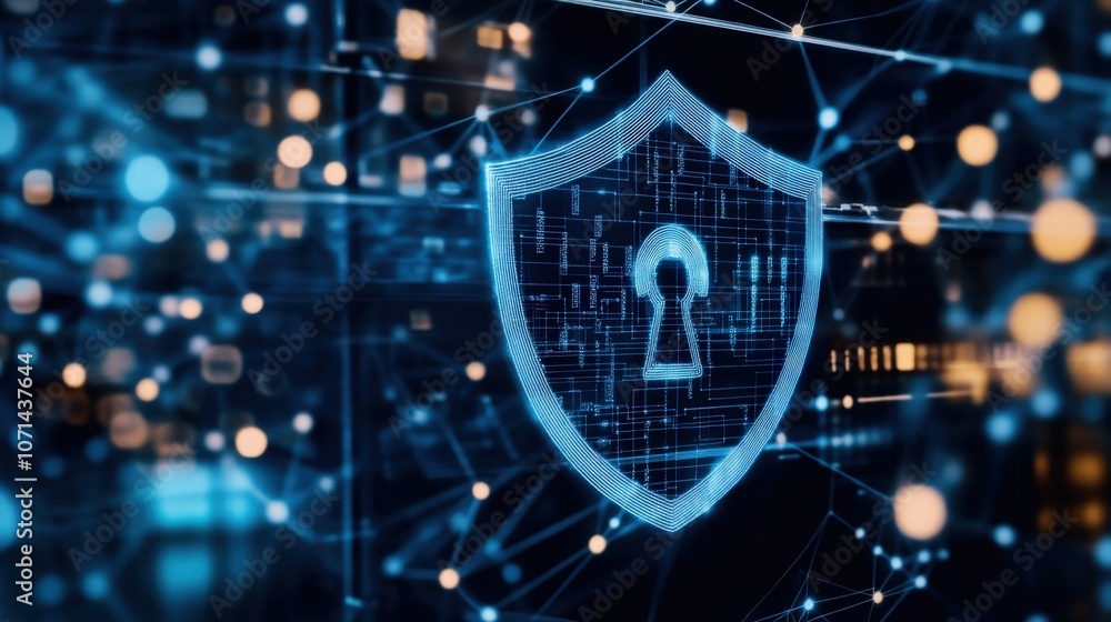 Poster enhancing digital security protect your data with innovative technology solutions