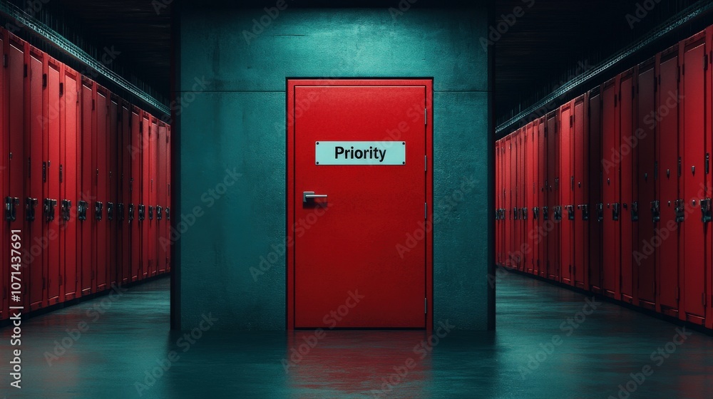 Poster unlocking the red door understanding priority in business operations