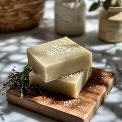 handmade soap and lavender