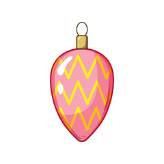 Obraz premium stockings christmas toys cartoon. tree lights, tinsel wreath, snowman gingerbread stockings christmas toys sign. isolated symbol vector illustration