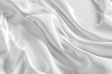 Fototapeta premium Perfectly Detailed Silky White Fabric Texture