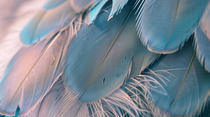 Naklejka premium Feather Border - an elegant and delicate visual. The feather border adds a touch of softness and grace, creating a charming and refined scene.