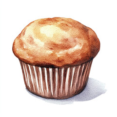Muffin watercolor clipart illustration