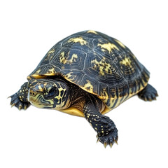 Obraz premium Close-up of a Beautiful Exotic Turtle