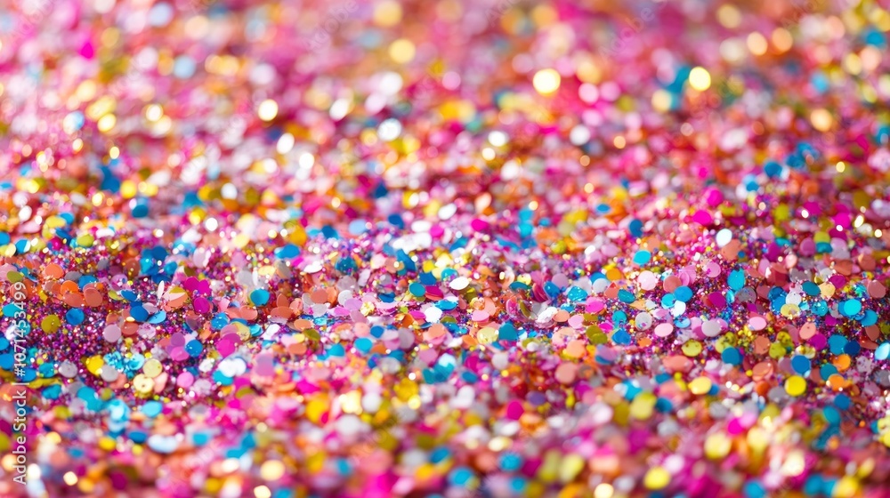Aufkleber a colorful, glittery background with many different colored dots