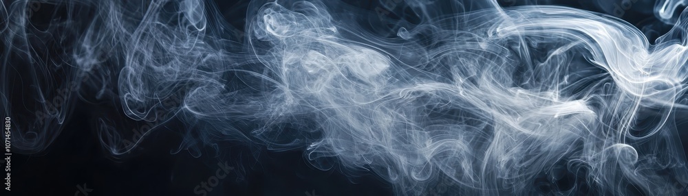 Poster an ethereal swirl of smoke dances against a dark backdrop, creating an atmospheric and mysterious ef