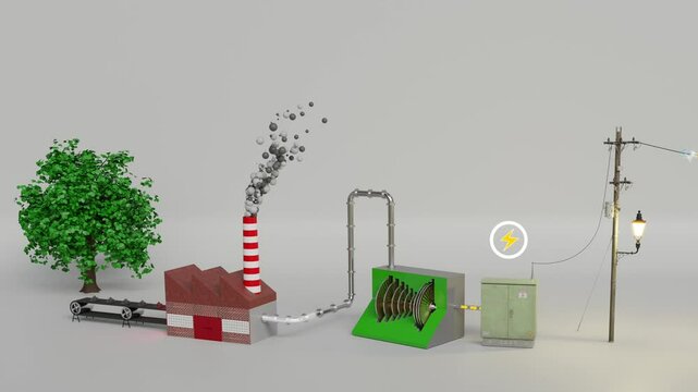 Electricity generated from coal-fired power plants