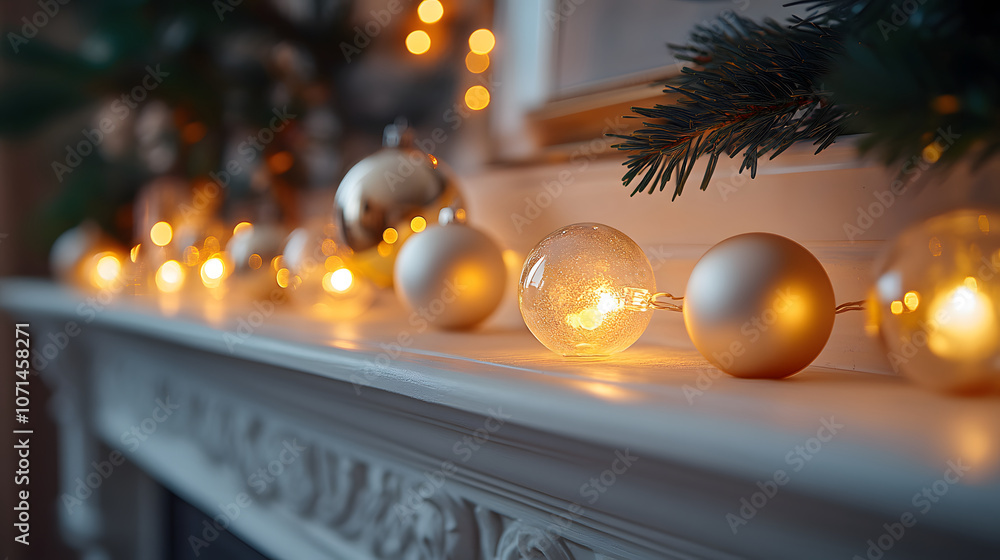 Poster illuminate your home for the holidays with elegant string lights