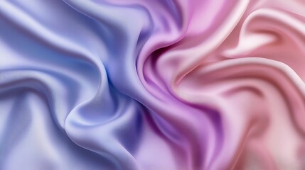 Obraz premium Abstract Draped Fabric with Gradient Hues of Purple and Pink