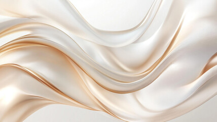 Obraz premium Background with golden abstract waves. White background, black background.