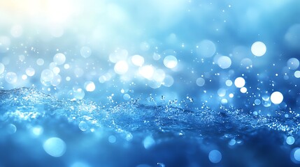 Fototapeta premium Explore the tranquil beauty of water with vibrant bokeh effects