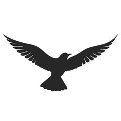 Obraz premium Flying Bird silhouette vector art