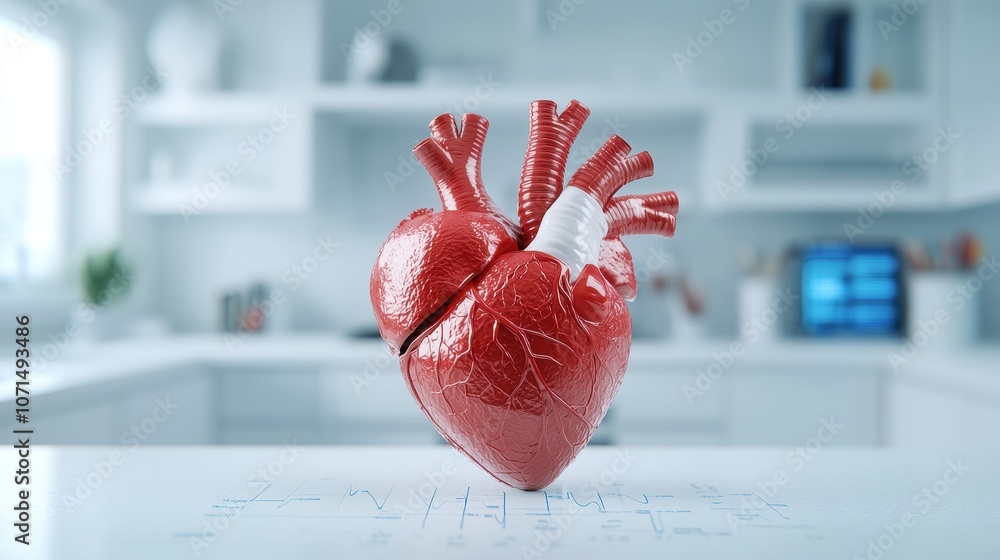 Poster heart model with risk analysis in modern setting