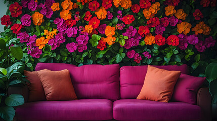 Floral Sofa Illustration
