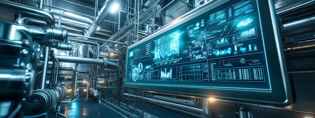 Futuristic Factory Dashboard