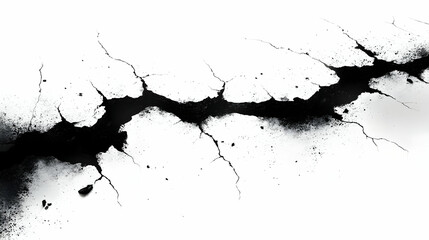 Obraz premium Cracked White Background Illustration