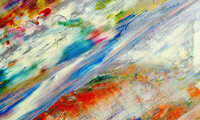 Obraz premium Abstract art background . Hand painting artwork on canvas .