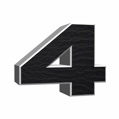 Obraz premium chiffre 4 sable