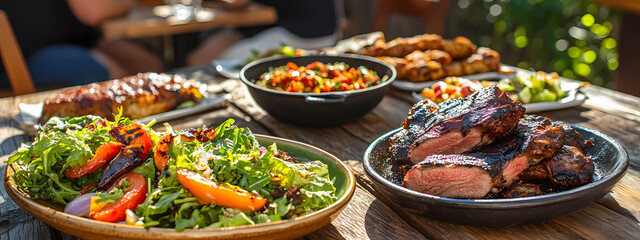 Obraz premium Summer Feast with Friends