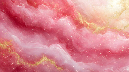 Obraz premium Abstract Background Pink Gold Glitter Marble Texture Illustration