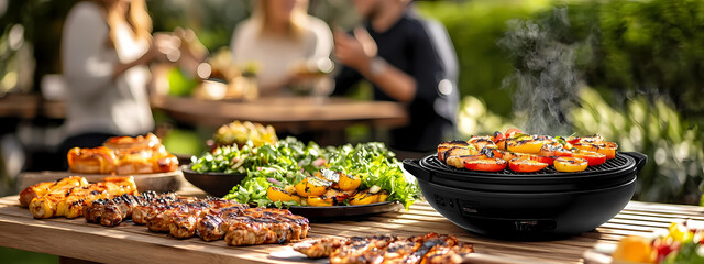 Obraz premium Joyful Summer Cookout