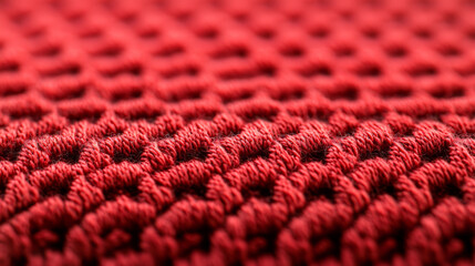 Explore the intricate texture of red woven fabric for home decor and fashion projects